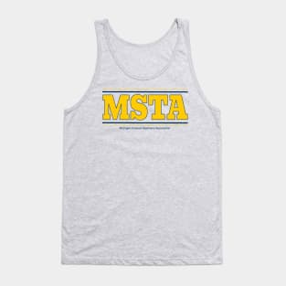 MSTA Old School Ann Arbor Maize and Blue Tank Top